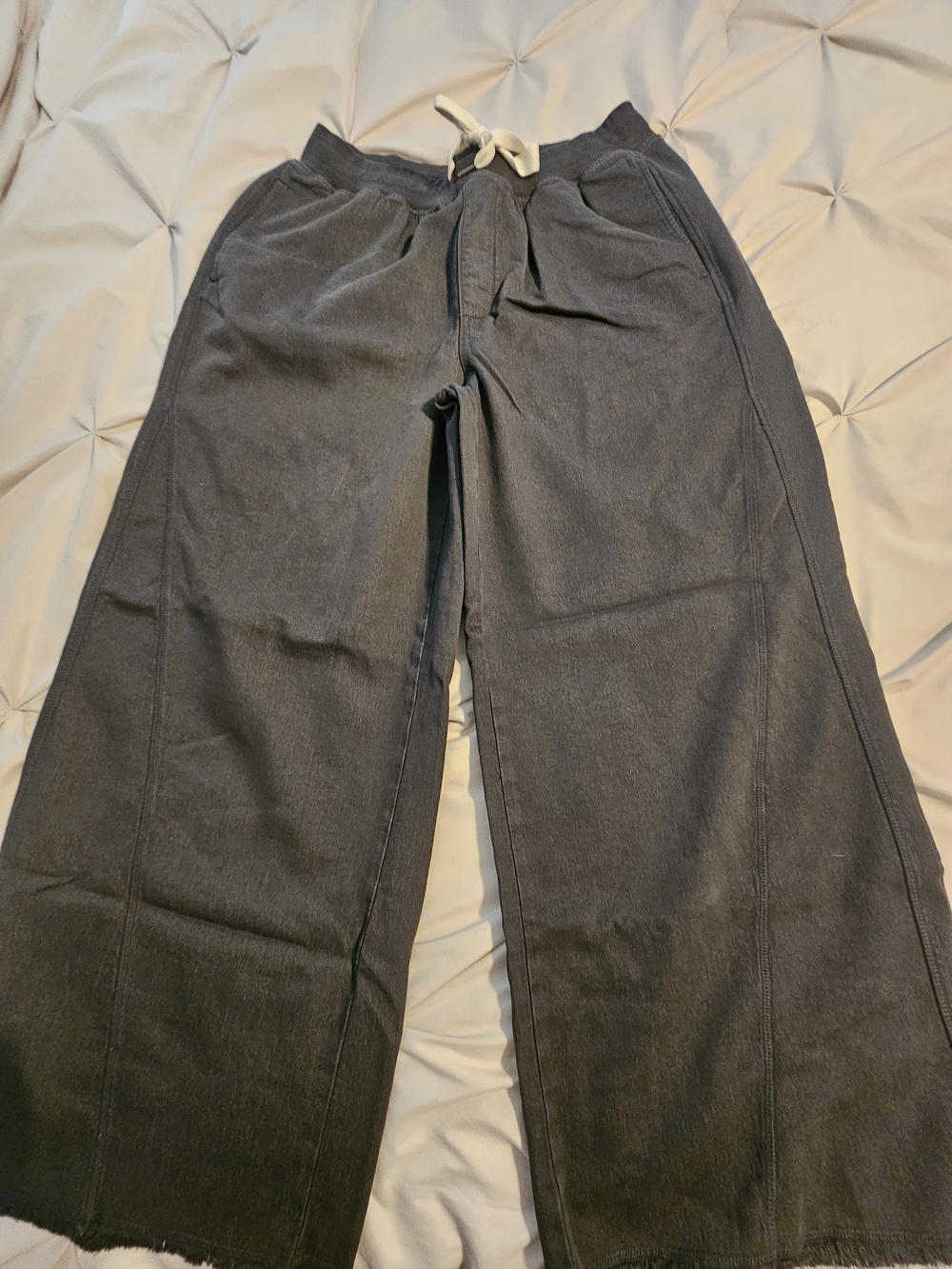 aerie Charcoal Wide-Leg Lounge Pants